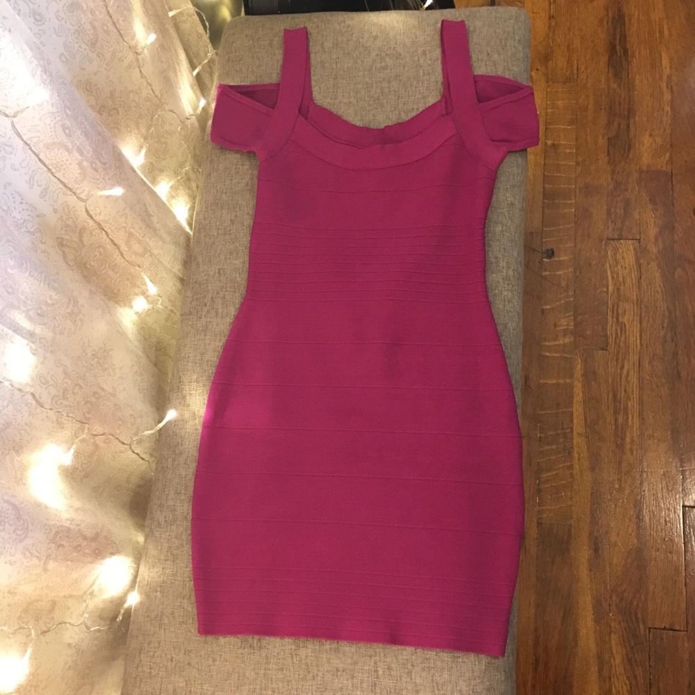 Fuschia bandage dress - Guess